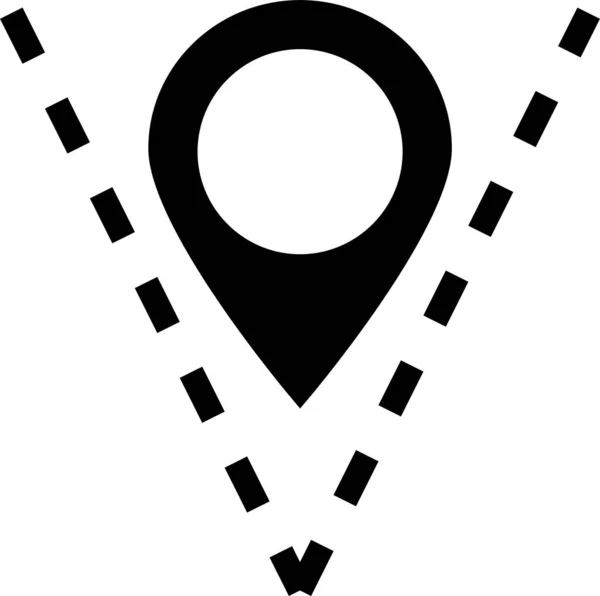 Area Gps Location Icon Solid Style — 스톡 벡터