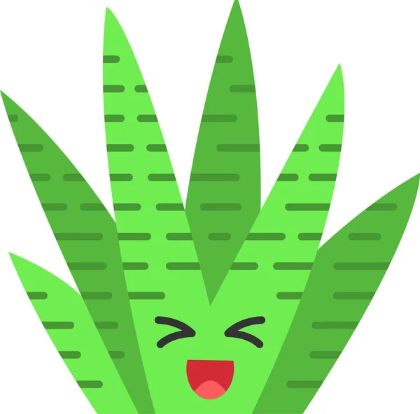 Kaktus Kaktus Ikon Kawaii Ikon — Stock vektor