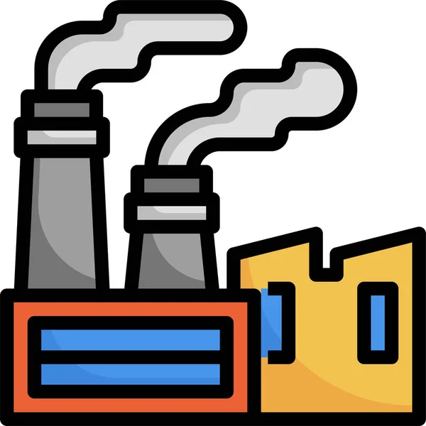 Contaminación Atmosférica Icono Co2 — Vector de stock