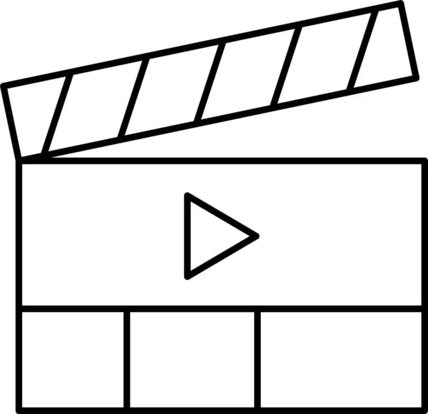 Clapper Board Cinema Icon — Stock Vector