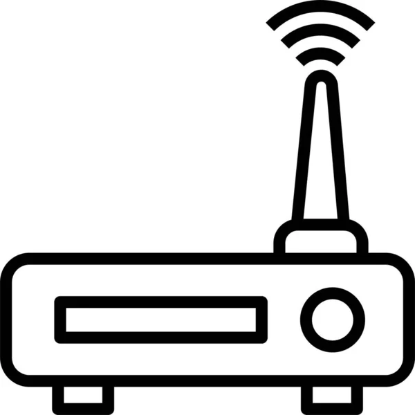 Router Modem Antenna Icon — Stock Vector