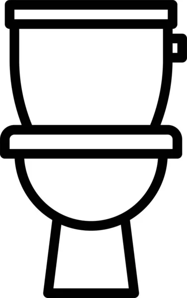 Cuarto Baño Higiene Limpia Icono — Vector de stock