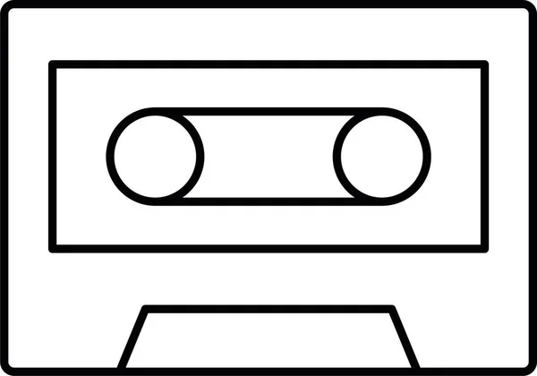 Icône Musique Cassette Audio Dans Catégorie Son Musique — Image vectorielle