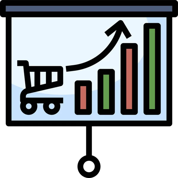 Icona Altoparlante Comunicazione Grafico Stile Contorno Pieno — Vettoriale Stock