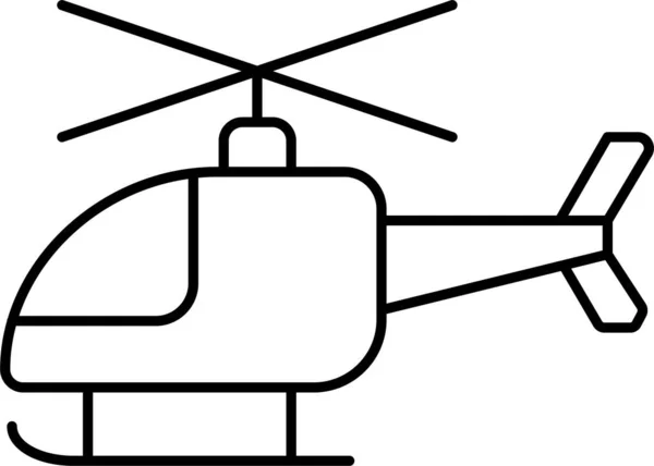 ヘリヘリコプター救助アイコン — ストックベクタ