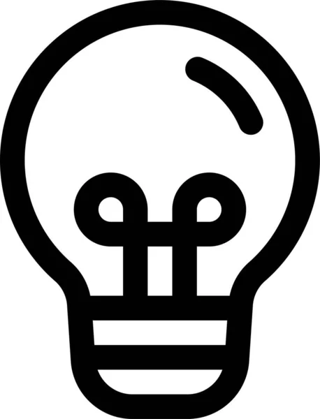 Lampadina Elettrica Idea Icona — Vettoriale Stock