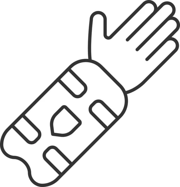Arm Pad Symbol Für Cricket — Stockvektor