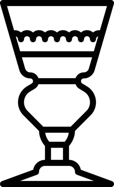 Icône Luxe Verre Absinthe — Image vectorielle