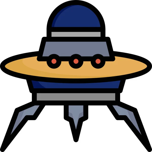 Ufo Science Fiction Ikona — Wektor stockowy