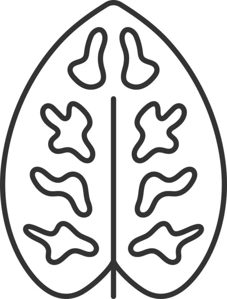 Dieffenbachia Alérgeno Icono Botánico Estilo Esquema — Archivo Imágenes Vectoriales