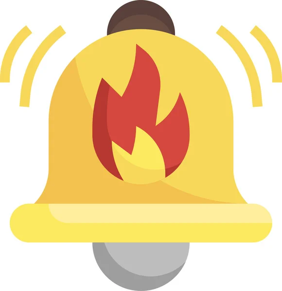 Bell Fire Alarm Icon — Stock Vector