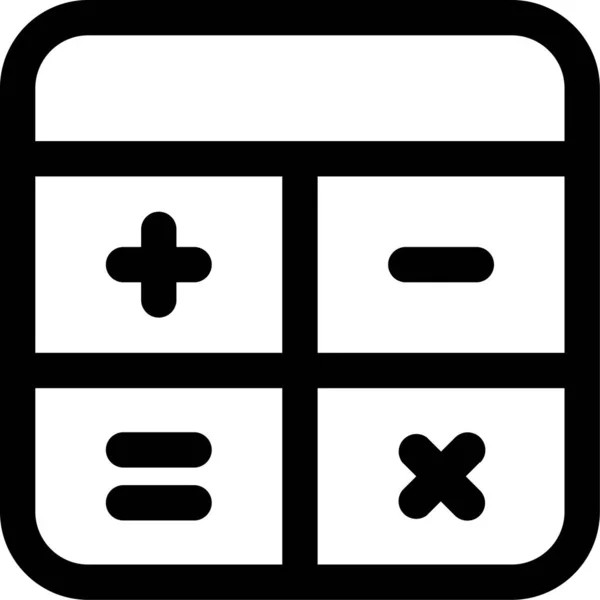 Значок Бухгалтерского Калькулятора — стоковый вектор