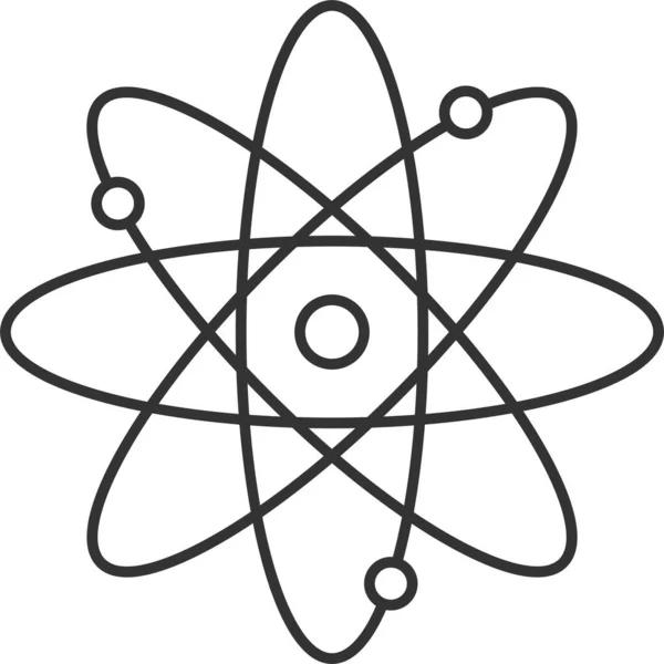 Ikona Elektronów Rdzenia Atomowego — Wektor stockowy