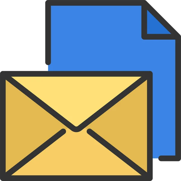 Ikona Komunikace Mailem — Stockový vektor