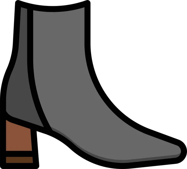 Ankle Bootie Boot Icon — Stock Vector