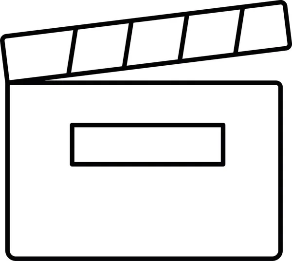 Tablero Cine Clapper Icono Categoría Música Sonido — Archivo Imágenes Vectoriales