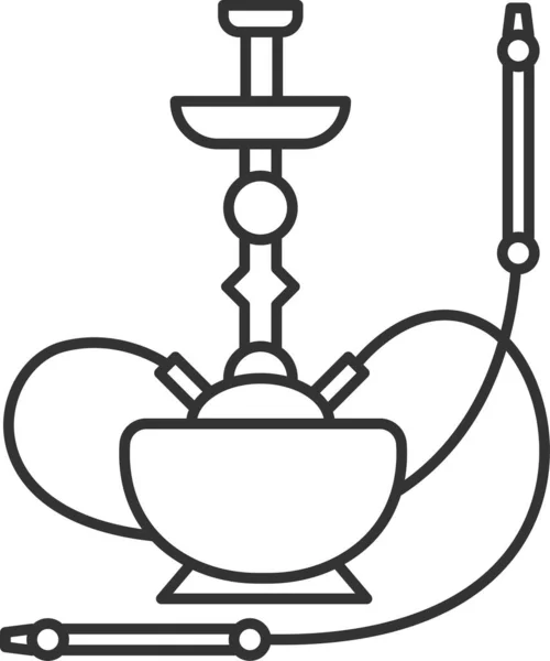 Hookah Hookah Icon Qalyan Icon — Stock Vector