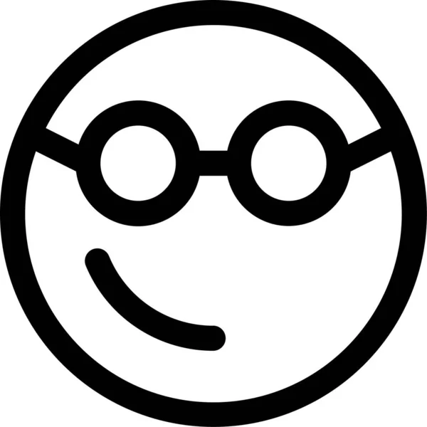 Emoji Emoticon Brille Symbol — Stockvektor