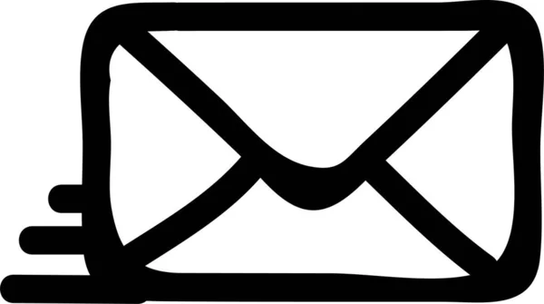 Chat Kommunikations Mail Symbol Handgezeichneten Stil — Stockvektor