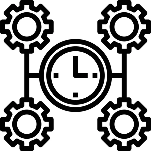Ρολόι Γρήγορο Εικονίδιο Γρήγορα — Διανυσματικό Αρχείο