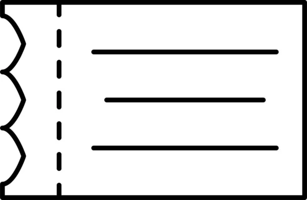 Ticketaktion Festival Ikone — Stockvektor