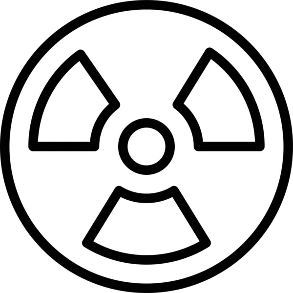 Значок Радиационной Опасности — стоковый вектор