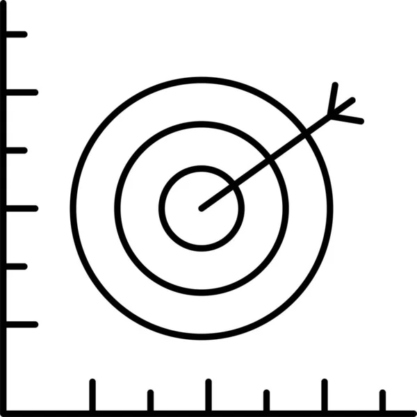 Ícone Sucesso Objetivo Alvo — Vetor de Stock