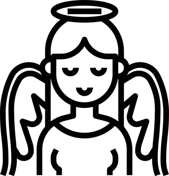 Angal Religión Cristiana Icono — Archivo Imágenes Vectoriales