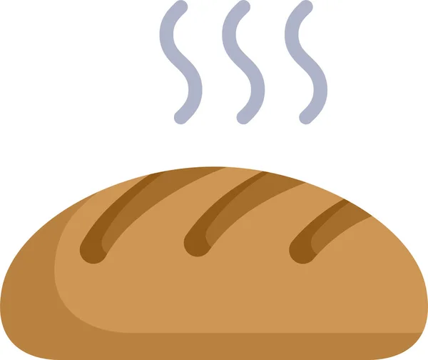 Хлібна Їжа Хлібобулочний Значок — стоковий вектор