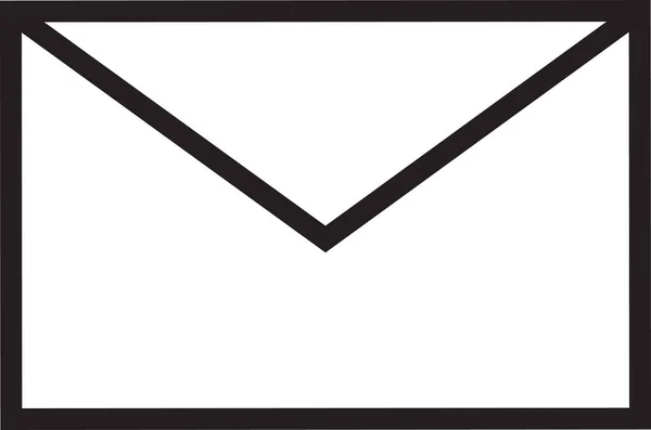 Ícone Carta Envelope Mail Estilo Esboço — Vetor de Stock