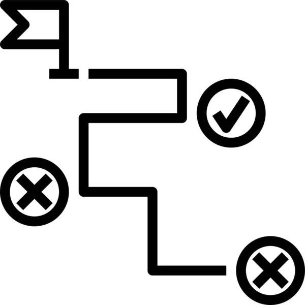 Icono Estrategia Planificación Marketing Categoría Gestión Empresarial — Archivo Imágenes Vectoriales