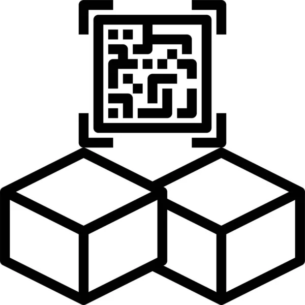 Logistická Ikona Dodání Krabice — Stockový vektor