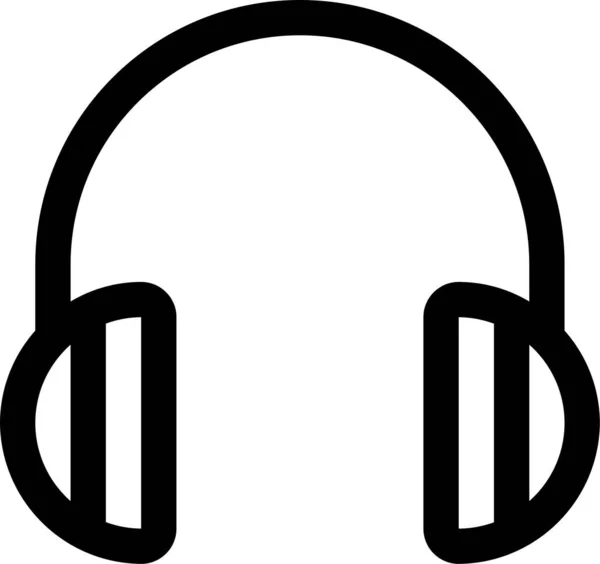 Auricular Audio Icono Del Auricular Categoría Música Sonido — Archivo Imágenes Vectoriales