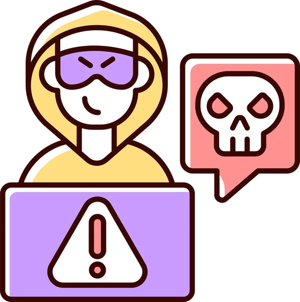 Criminal Spy Danger Icon — 图库矢量图片