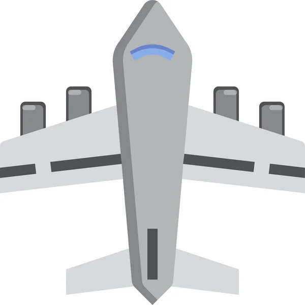 Airplane Travel Trip Icon — Stock Vector