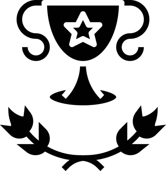 Siegerpokal Ikone Der Kategorie Preis — Stockvektor