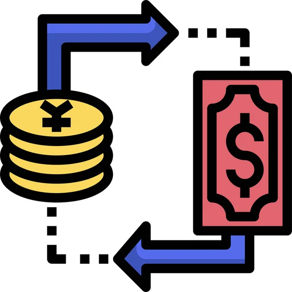 Значок Обмена Валюты — стоковый вектор