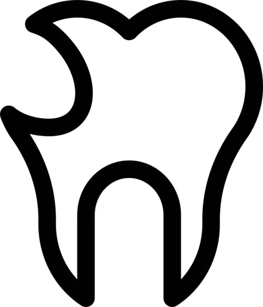 Broken Damage Oral Icon — Stock Vector