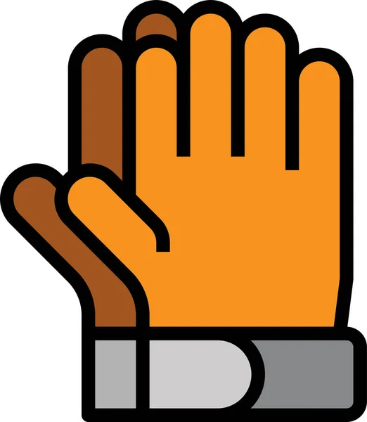 Doelman Handschoen Pictogram — Stockvector