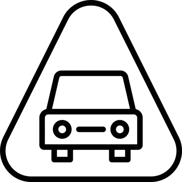 Autoschild Symbol — Stockvektor