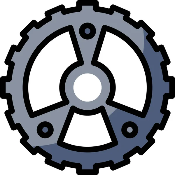 Bike Cogwheel Configuration Icon Recreation Hobby Category — Stock Vector