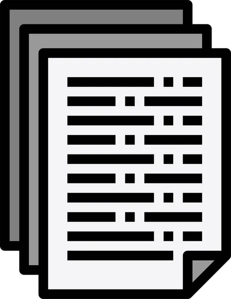 Papiers Outils Bureau Icône — Image vectorielle