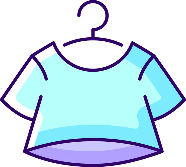 Cómodo Icono Camisa Ropa Dormir — Vector de stock