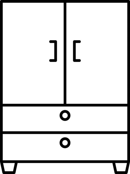 Значок Шкафа Шкафа — стоковый вектор
