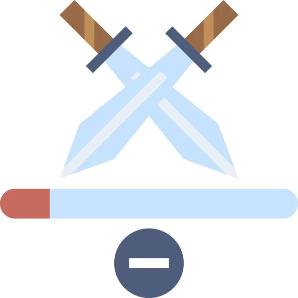 Икона Бойца Рыцаря Категории Игры Игры — стоковый вектор