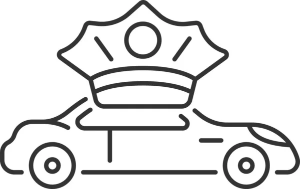 Ikona Podróży Taksówkarza — Wektor stockowy