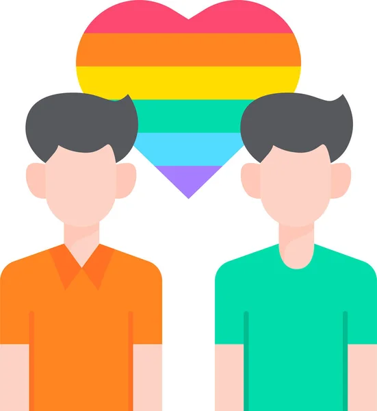 ゲイのLgbtq同性愛のアイコン — ストックベクタ