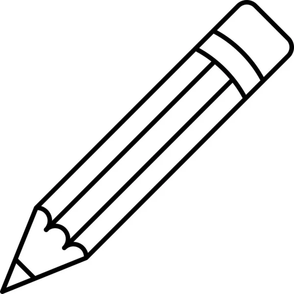 Створити Піктограму Редагування Ручки Стилі Контурів — стоковий вектор