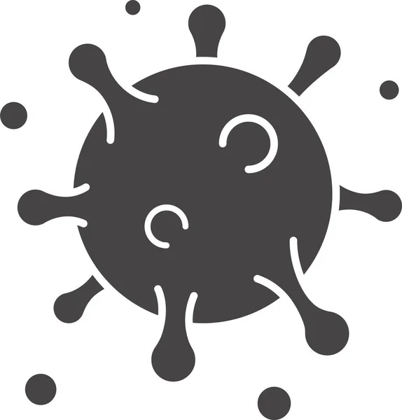 Ikona Epidemie Antigenu Pevném Stylu — Stockový vektor