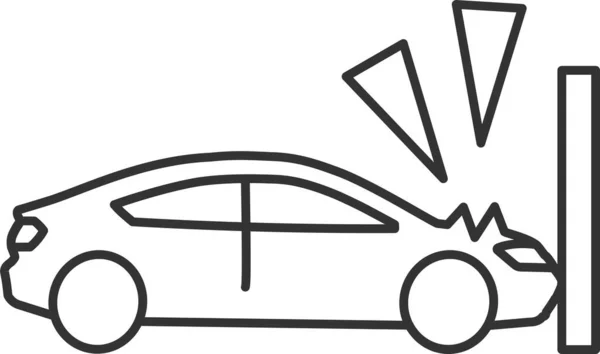 Olycka Bil Säker Ikon — Stock vektor